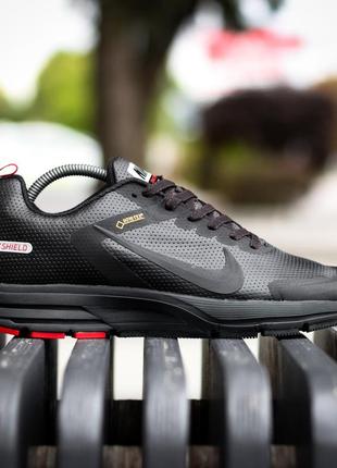 Демисезонные мужские черные кроссовки nike чоловічі чорні кросівки nike