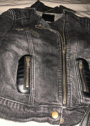 Піджак джинсовий косуха,стильний фасон.3 фото