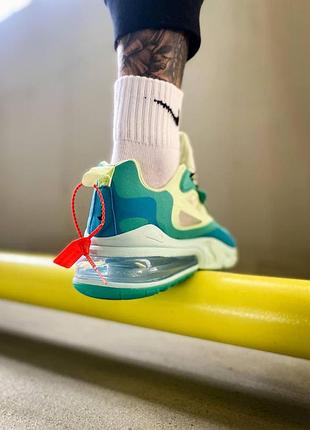 Чоловічі кросівки nike react 270 mint yellow white 3