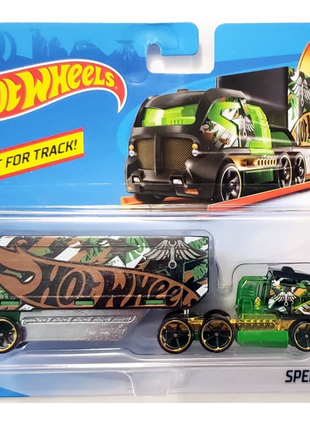 Грузовик трейлер hot wheels track trucks speed fleet від mattel. оригінал із сша1 фото