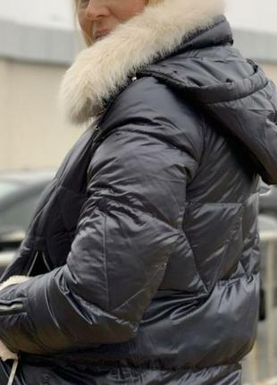 Зимняя куртка с мехом,авиатор, пуховик.7 фото