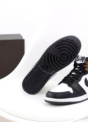 Кроссовки мужские nike air jordan 1 retro high (зима, мех)7 фото