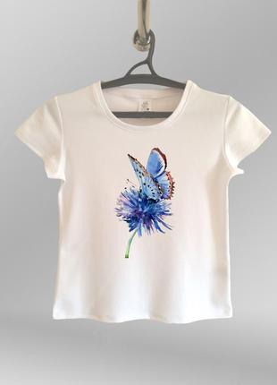 Жіноча футболка з принтом метелик
