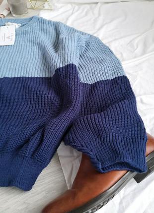 Базовий блакитний синій светр4 фото
