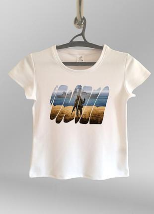 Жіноча футболка з принтом руський корабль патріотична футболка