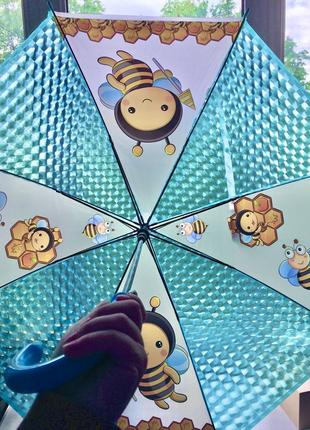 Парасолька парасоля дитяча для хлопчика дівчинки хлопчиків дівчаток прозора з бджолами бджілками