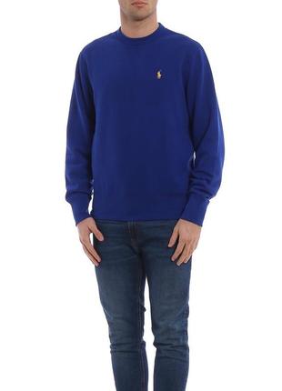 Оригінальний світшот polo ralph lauren crew neck sweatshirt royal blue