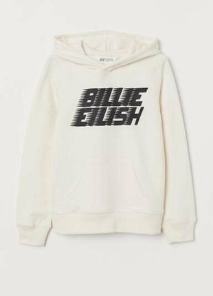 Толстовка худі кофта з капюшоном утеплена billie eilish h & m
