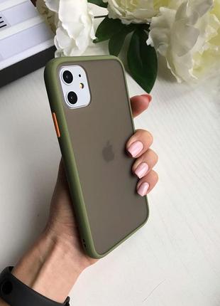 Матовый противоударный чехол avenger на iphone