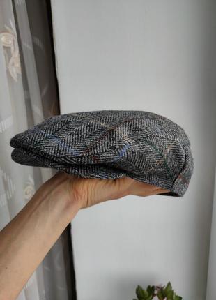 Кепка жиганка вовняна m&s 56-58 восьмиклинка кашкет картуз harris tweed donegal