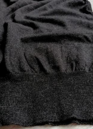 🍁чорний жилет із натуральної очищеної вовни 🍂шерстяной жилет 🍁жилет в стиле преппи8 фото