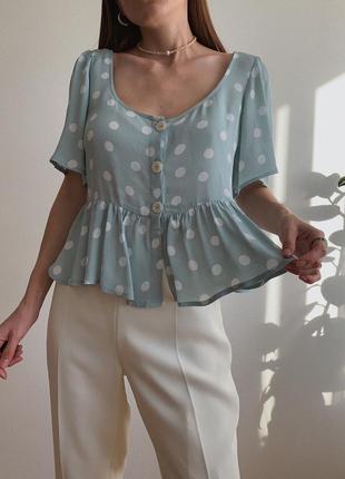 Красива блуза в горох primark6 фото