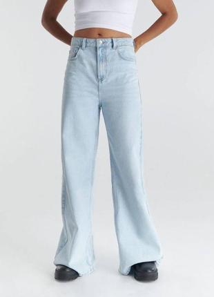 Прямые широкие джинсы wide leg2 фото