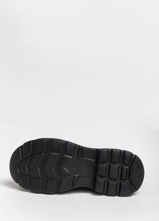 Ботинки женские на шнурках цвет черный5 фото