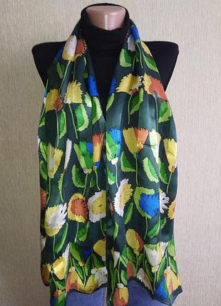 Christian fischbacher симпатичный винтажный шелковый шарф