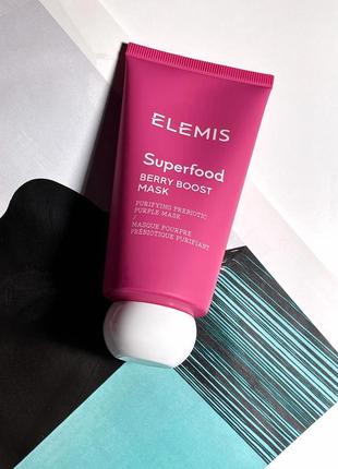 Очищуюча маска для обличчя elemis superfood berry boost mask. оригінал. нова.📦 є відправка новою поштою