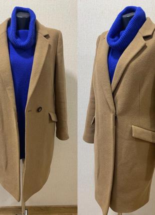 Шерстяное пальто mark&spencer, цвет кэмел 🔥🔥🔥