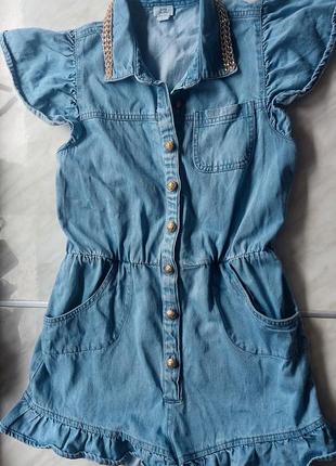 Джинсовый комбинезон river island