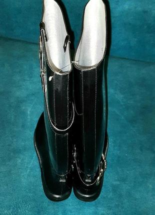 Стильные черные резиновые сапоги сапожки. размер 38-38,5-l, 24,5см.7 фото