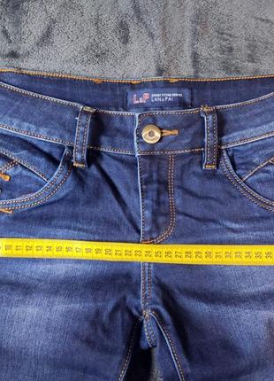 Стильні джинсові утеплені капрі, бриджі, довгі шорти жіночі на байку, 29 розмір7 фото
