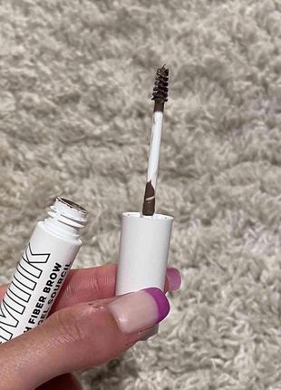Відтіночна туш для брів 🤎milk kush fiber brow gel🤎 ✳️відтінок diesel