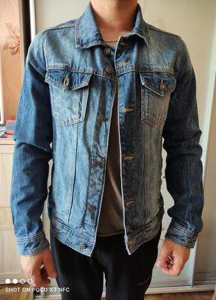 Джинсовка чоловіча,джинсова куртка, джинсовая мужская куртка4 фото