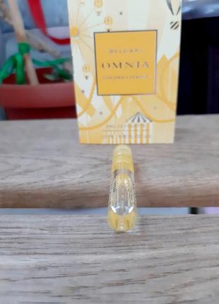 Bvlgari omnia golden citrine✨оригинал миниатюра пробник mini vial spray 1,5 мл книжка10 фото