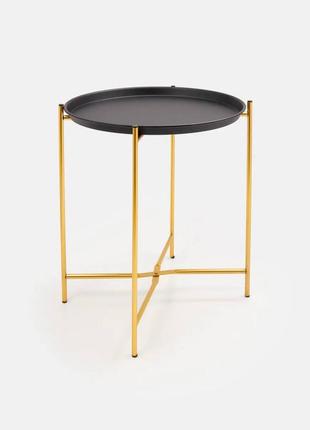 Стіл складаний, чорно-золотий!