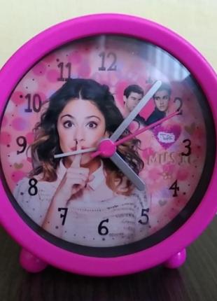 Годинник настільний рожевий для дівчаток