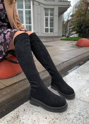 Жіночі ботфорти з еко-замші❤️