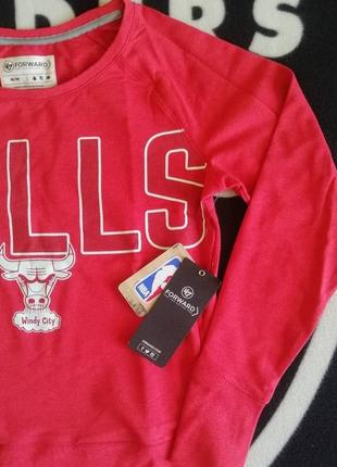 💯🏀 оригинал. женский технологичный свитшот '47 brand x nba chicago bulls10 фото