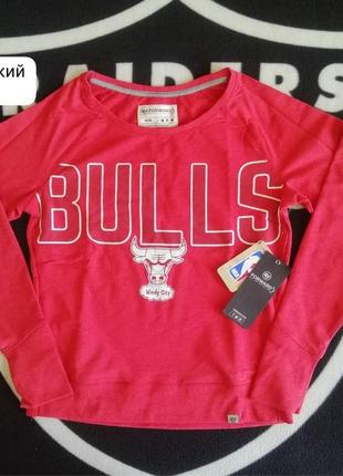 💯🏀 оригинал. женский технологичный свитшот '47 brand x nba chicago bulls