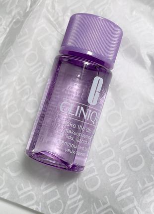 Двухфазний засіб для зняття макіяжу clinique take the day off makeup remover for lids, lashes & lips