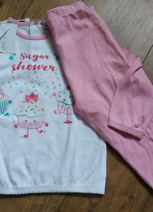 Бавовняна піжама для дівчинки