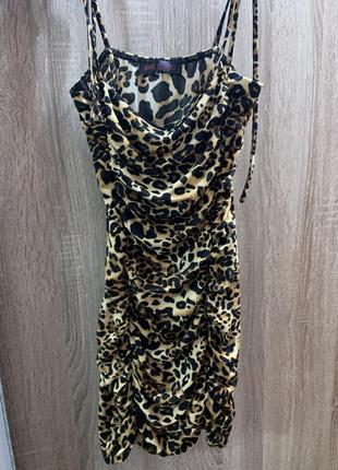 Сукня леопардовий принт