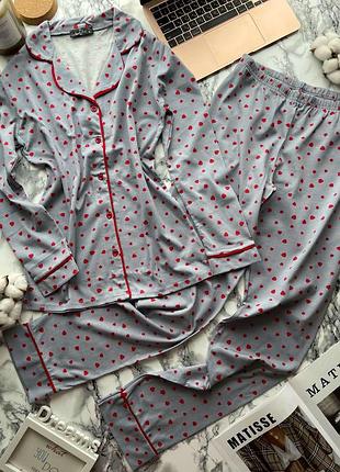 Піжама зі штанами, пижама шелковая со штанами