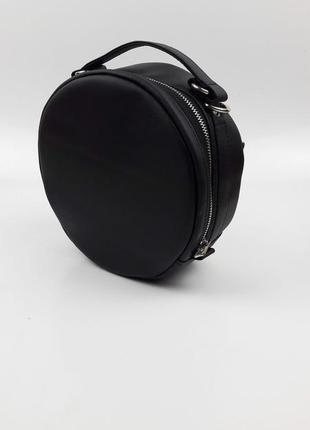 Жіноча кругла сумка sambag bale чорна
