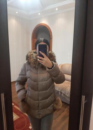 Зимова куртка з натуральним хутром6 фото