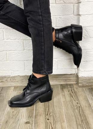 🔥 эксклюзивные кожаные ботильоны