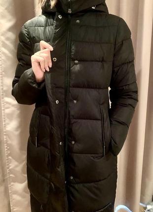 Довгий пуховик пальто куртка зима4 фото