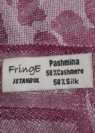Шовк + кашемір розкішний палантін великий шарф fringe istanbul pashmina2 фото