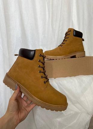 Ботинки зимние коричневые мужские комфортные