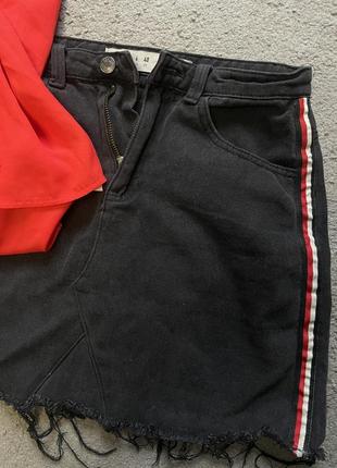 Майка, джинсова спідниця 2