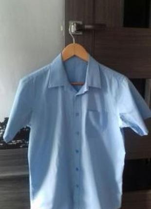 Рубашки(шведки)с коротким рукавом на возраст 11-15л