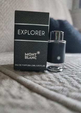 Mont blanc explorer миниатюра парфюмированой воды