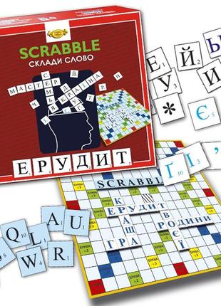 Гра "склади слово. эрудит. scrabbble" майстер mkb0147