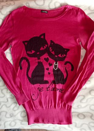 Свитшот кофта реглан коты