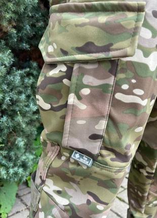 Штани військові утеплені, штани тактичні на флісі мультикам туреччина всу (зсу) xxl 8661 хакі3 фото