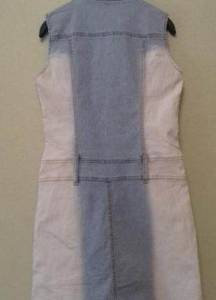 Платье джинсовое сарафан на молнии размер s/m2 фото