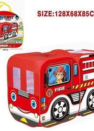 Детская игровая палатка автобус m5783 полиция/пожарная служба (красный)